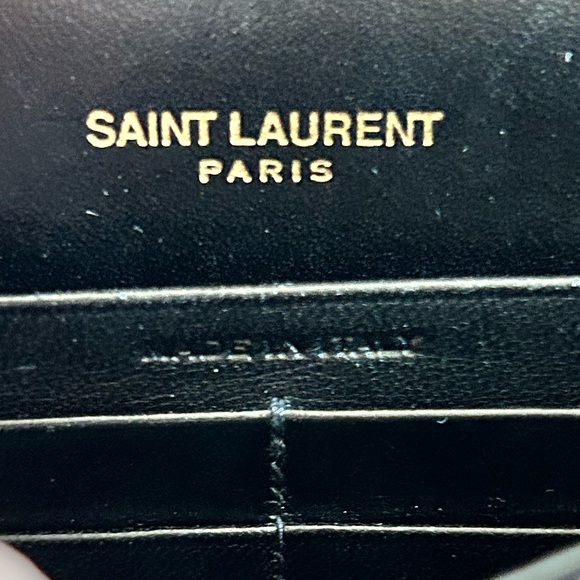 Auth Special Edition YSL Kate Suede Shoulder Bag W/ Gold Hardware - Picture 10 of 13